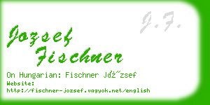 jozsef fischner business card